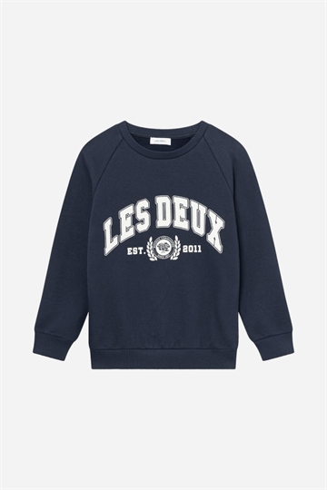 Les Deux University Sweatshirt - mörk marinblå/ljus elfenben